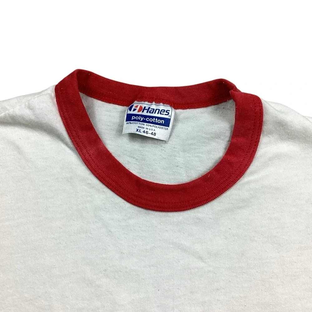 Vintage 80s Washington School ringer Tshirt - Picture 5 of 6